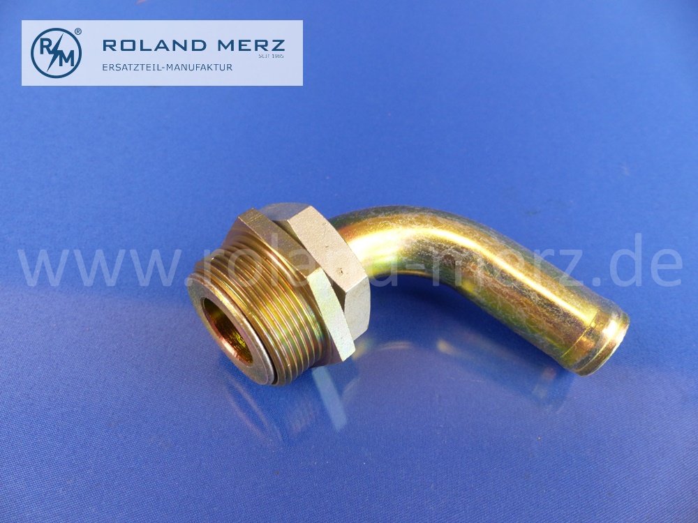 1302000119 Rohrkrümmer, Rohrbogen Heizungsanschluss, Mercedes M121, M129, M130, M180, OM621, M108, M129, Ersatz für 1802000619, Original MB Neuteil, NOS
