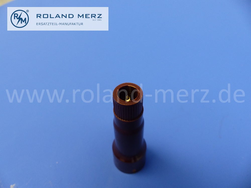 spark plug connector, DOWAL, length 62 mm, M4, not interference suppressed, high-quality Bakelite, NOS quality part made in germany - SW12882