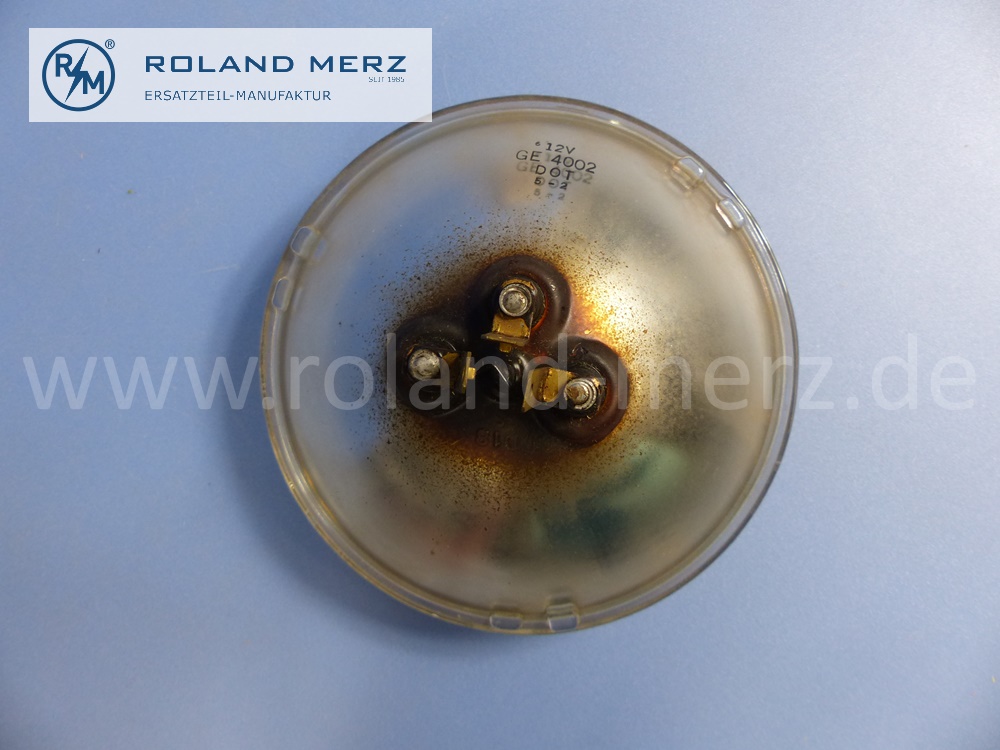 0008260099 General Electric Scheinwerfereinsatz, sealed beam, Halogen, links und rechts, Type 1, Rechtsverkehr, Mercedes W107, W108, W109, W111, W112, W116, Original Mercedes Neuteil, NOS