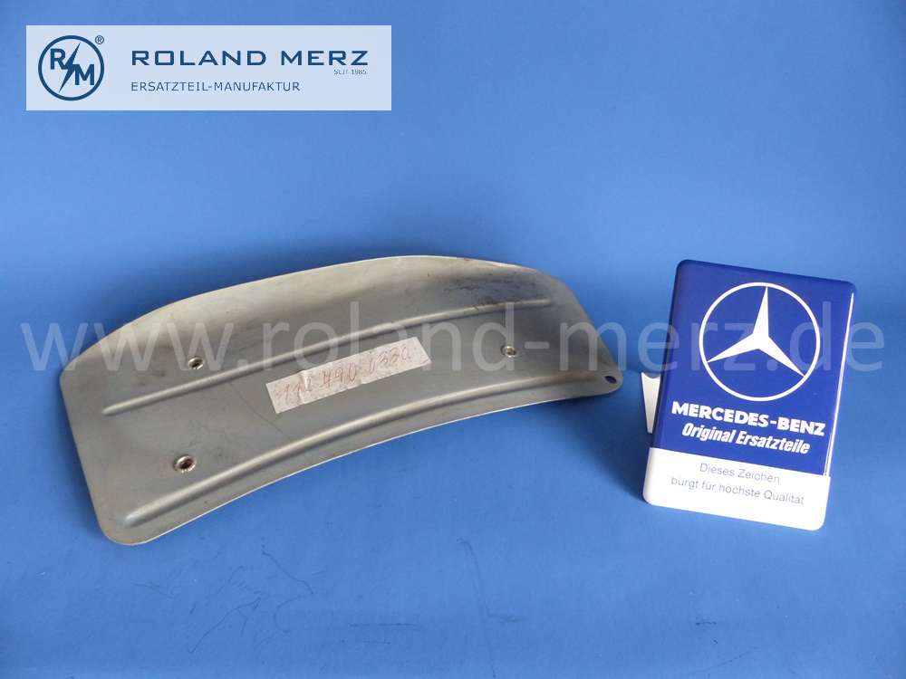 1124900330 Schutzblech Auspuff, Automatikgetriebe, Mercedes W112, 300SE,  300SE Coupe, Original Mercedes Neuteil, NOS
