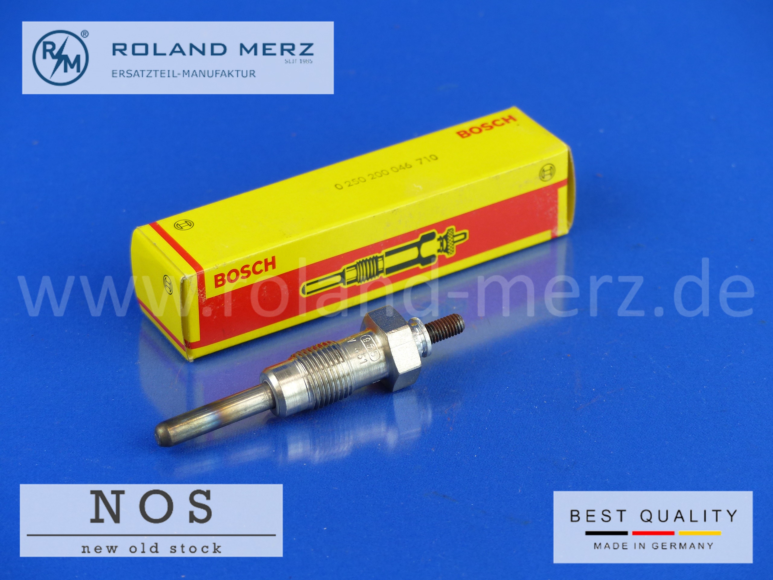0250200046 glow plug Bosch 8V Opel Rekord D
