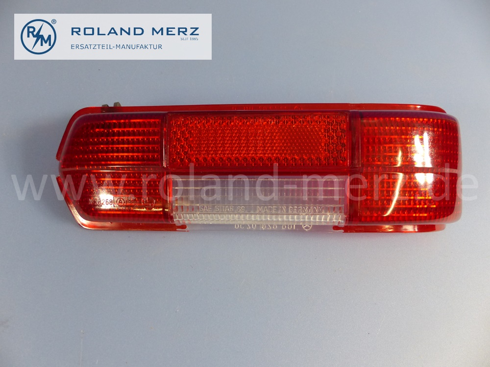 1088261456 lens unit tail lamp, right, Mercedes W108, W109, SA 55622, direction indicator red, original Mercedes spare-part, NOS