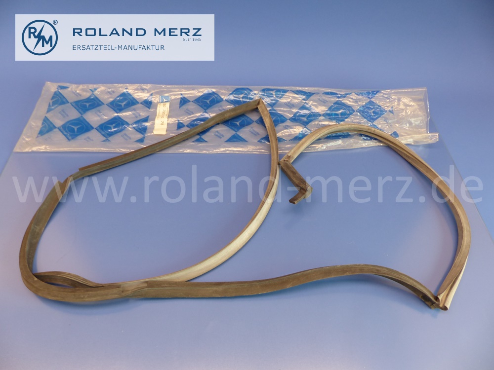 1807200178 Abdichtrahmen, Dichtprofil Fahrertür links, Mercedes W180, Cabrio / Coupé, 220S, Original Mercedes Neuteil, NOS