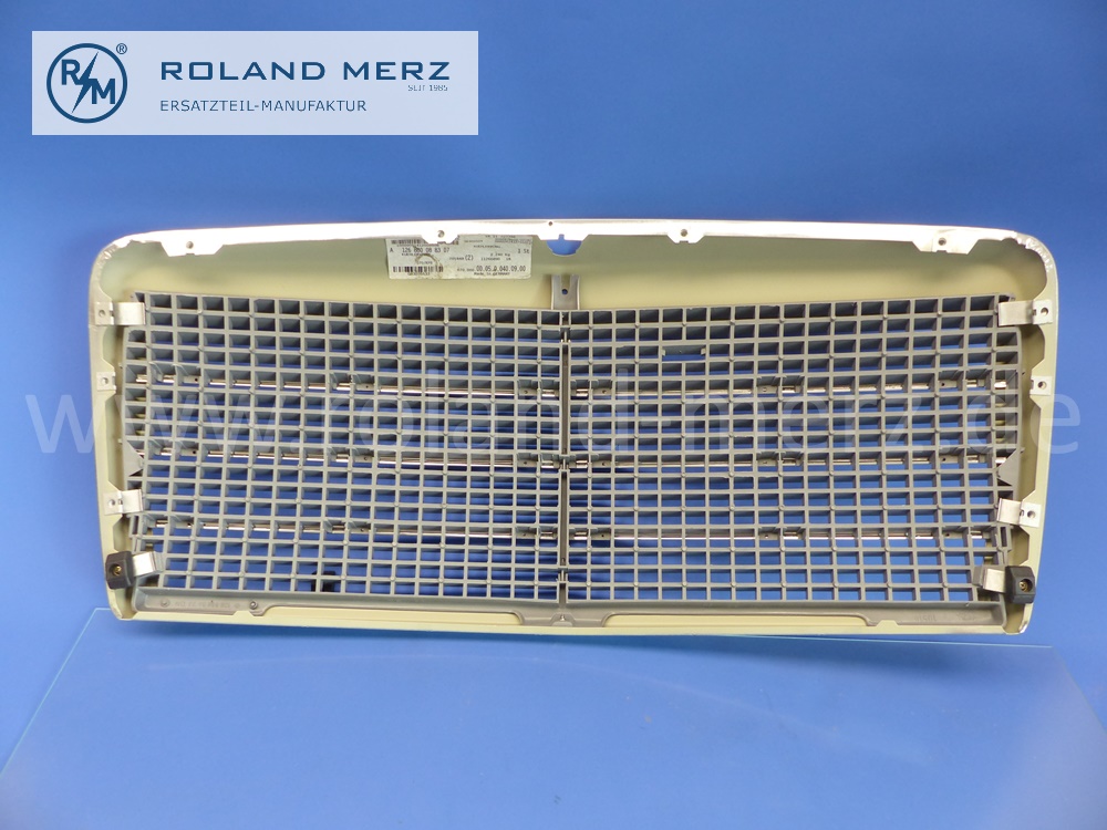 1268800883 Maske Kühler, Kühlermaske, Kühlerverkleidung, Kühlergrill, Mercedes W126 S-Klasse, Original Mercedes Neuteil, NOS