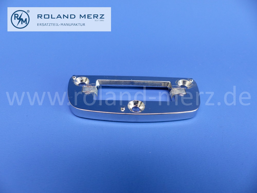 1108110511 plate, shiny, chrome plated, inside rear view mirror, Mercedes W100, W108, W109, W110, W111, W112, original Mercedes spare-part, NOS