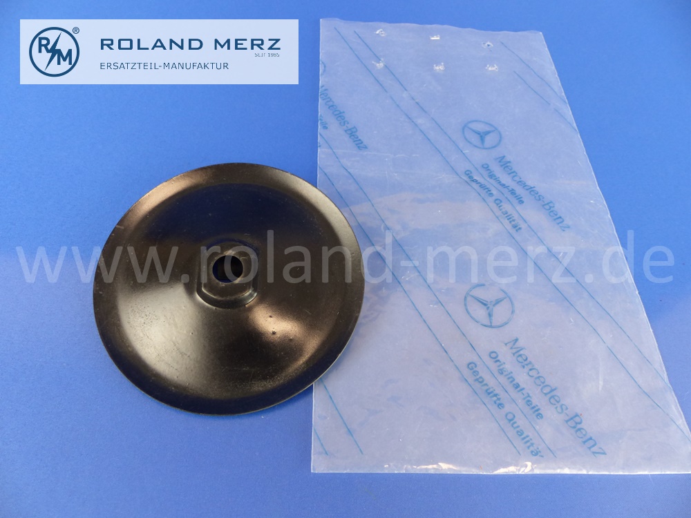 1202420434 Abschirmblech für Gummilager rechts für Mercedes W120, 180c,180Db, 180Dc, Original MB-Neuteil NOS