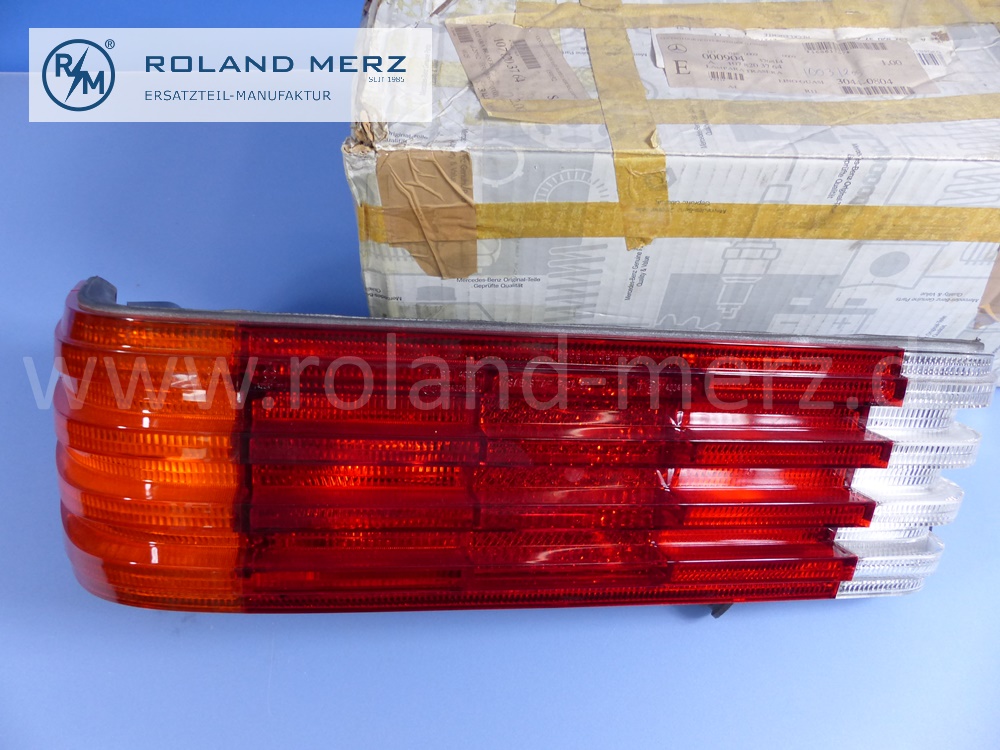 1078203764 tail lamp, rear light cluster left, complete, Mercedes W107, R107, C107, E: 1078202364, original Mercedes spare-part, NOS
