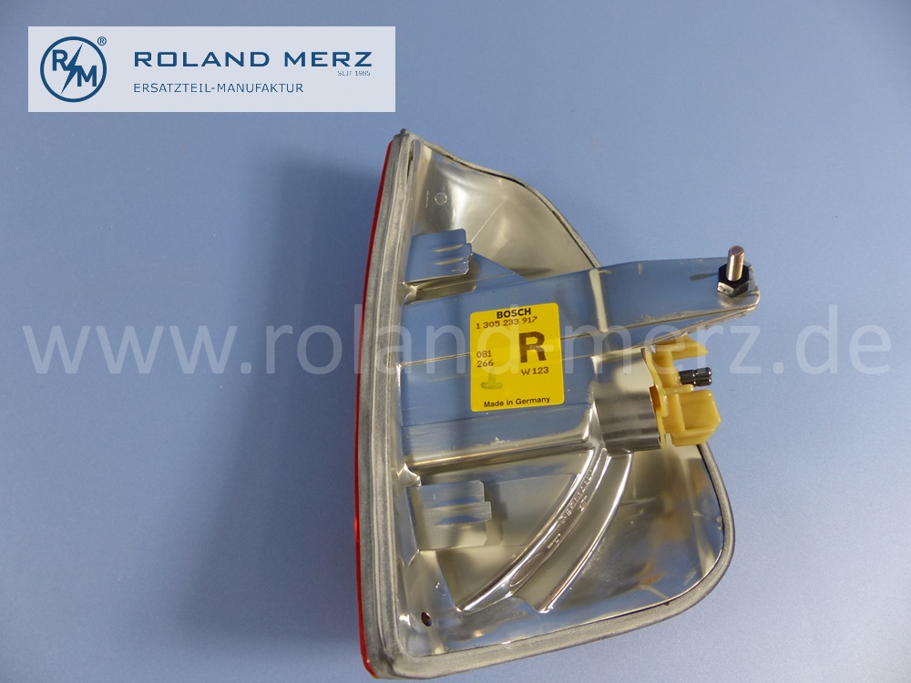 1238200259 Bosch Leuchteinheit, Scheinwerfer, H4, rechts, mit Blinkleuchte, Rechtsverkehr, Mercedes W123, Original Mercedes Neuteil, NOS