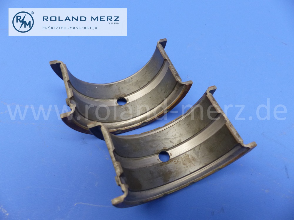 1800301497 set of crankshaft bearings, uncomplete, only 6 bearings, Mercedes 220, 220S, 220Sb, 220SE, oversize 1,5mm, inner diameter 58,5mm, orignial Glyco spare part, NOS