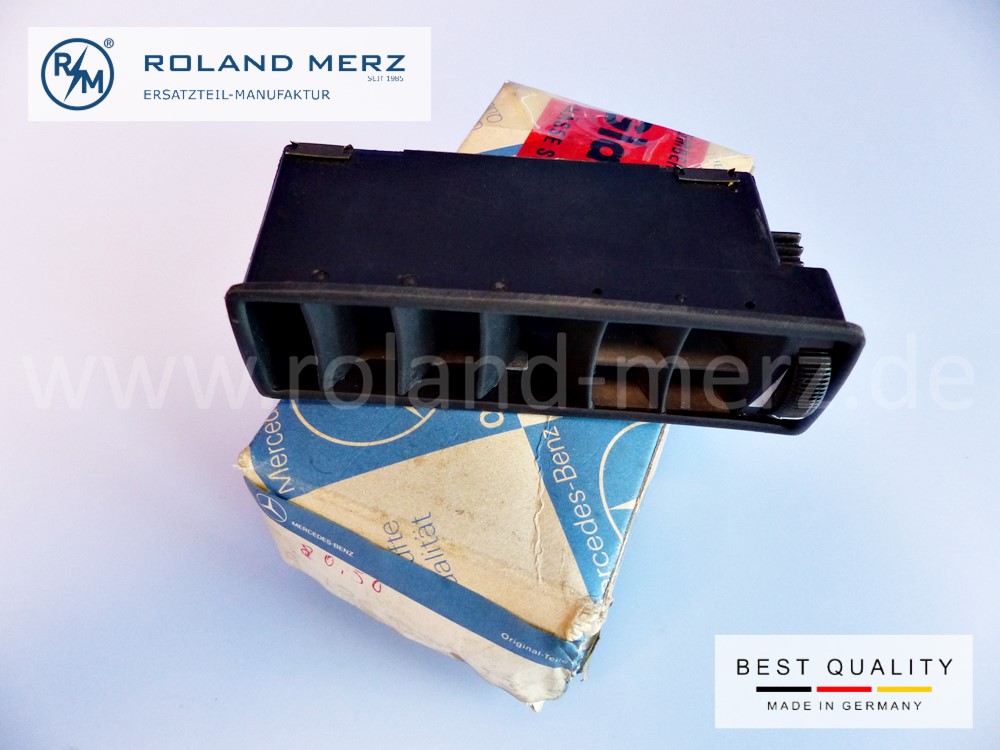 1268301354 Düse Luftdüse links außen für Seitenscheibe Mercedes 260SE bis 560SEL /SEC  Original MB-Neuteil NOS