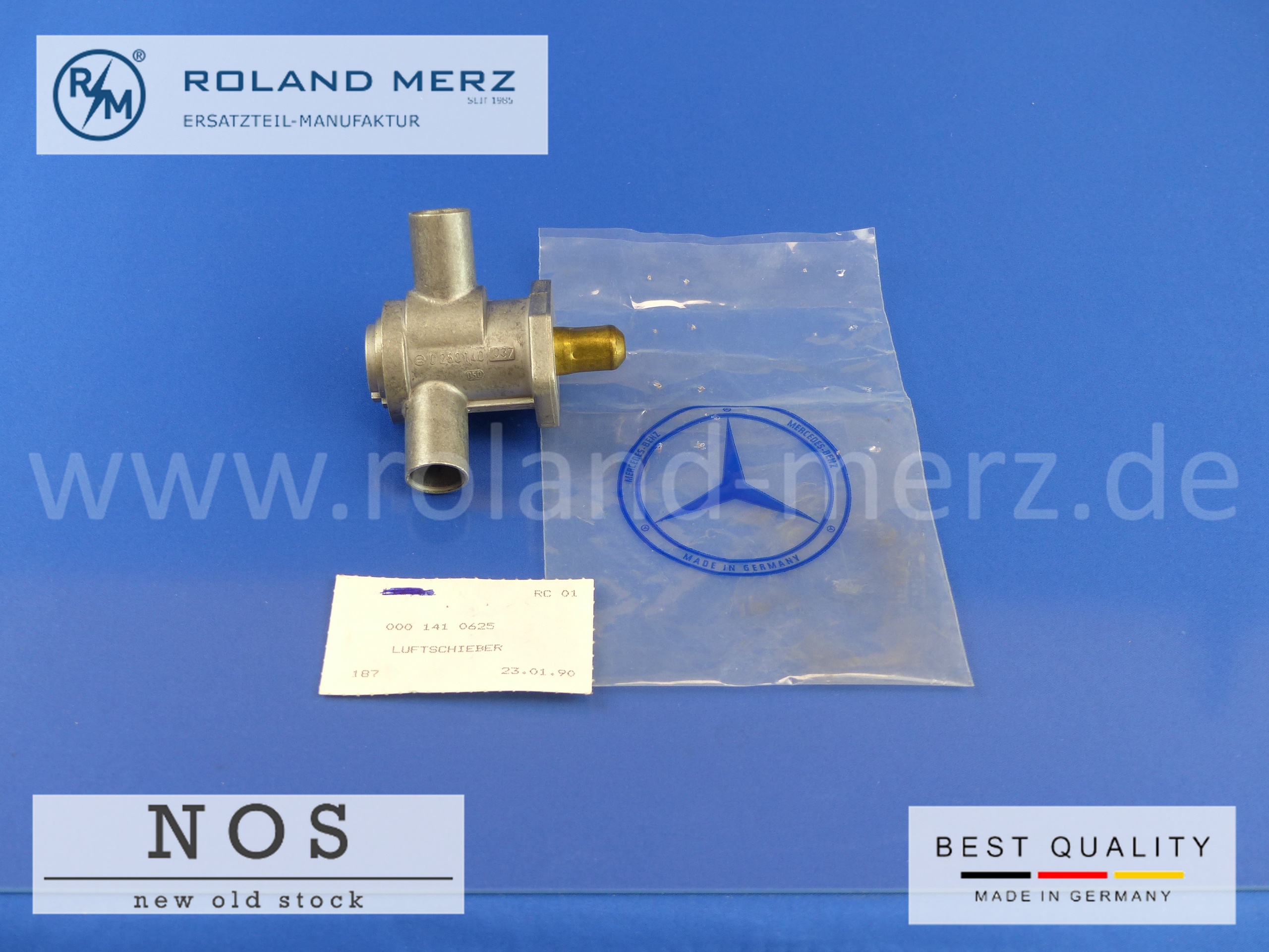 0001410625 Schieber Zusatzluft, Luftschieber, Mercedes M110, Bosch 0280140037, original MB Neuteil, NOS