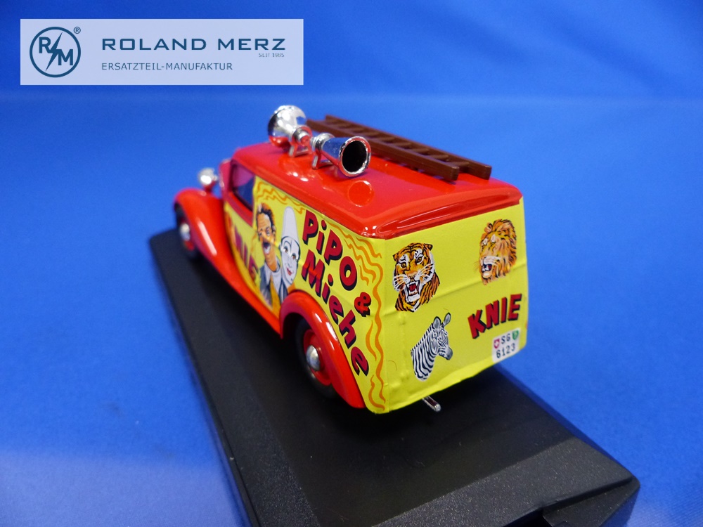 Mercedes-Benz 170V Kastenwagen Zirkus Knie 1959 - 150299 Vitesse 1:43 Modell