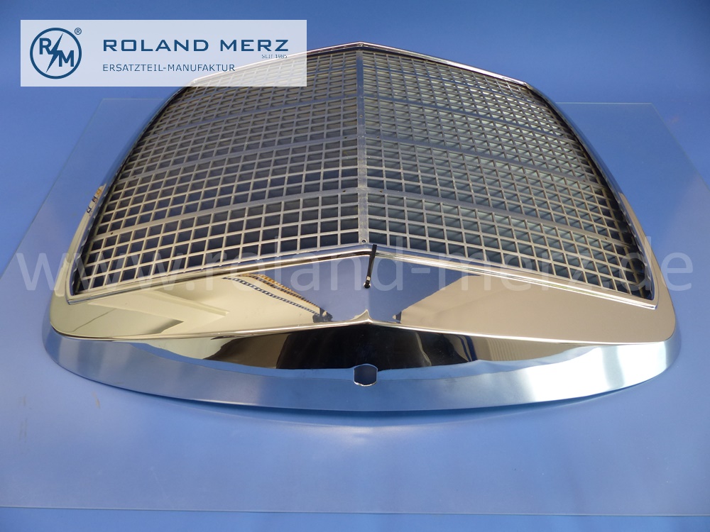 1088880015 Maske Kühler, Kühlermaske, Kühlerverkleidung, Kühlergrill, mit Schutzgitter 1088800185, Mercedes W108, W109, Original Mercedes Neuteil, NOS