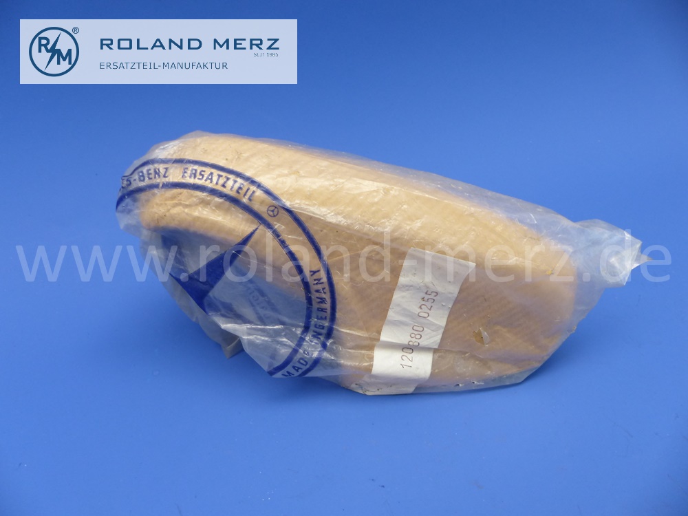 1208800255 bumper guard, rear right, Mercedes W110, W120, W121, Ponton, 180b, 180c, 180Db, 180Dc, 190b, 190Db, original Mercedes spare-part, NOS