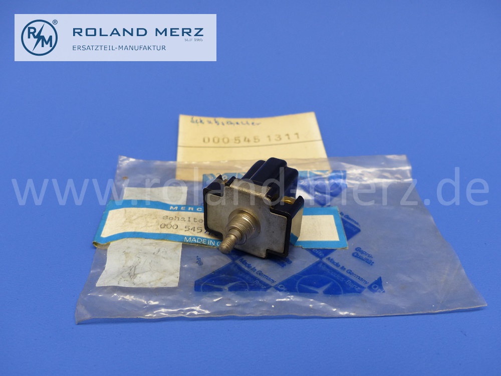 0005451311 Schubschalter Scheibenwischer, Mercedes W120, 180D, 180Db, 180Dc, 311, 312, L / O 319, 321, 322, 323 und SA 16953, Originalausführung Schraubanschlüssen, Original Mercedes Neuteil, NOS