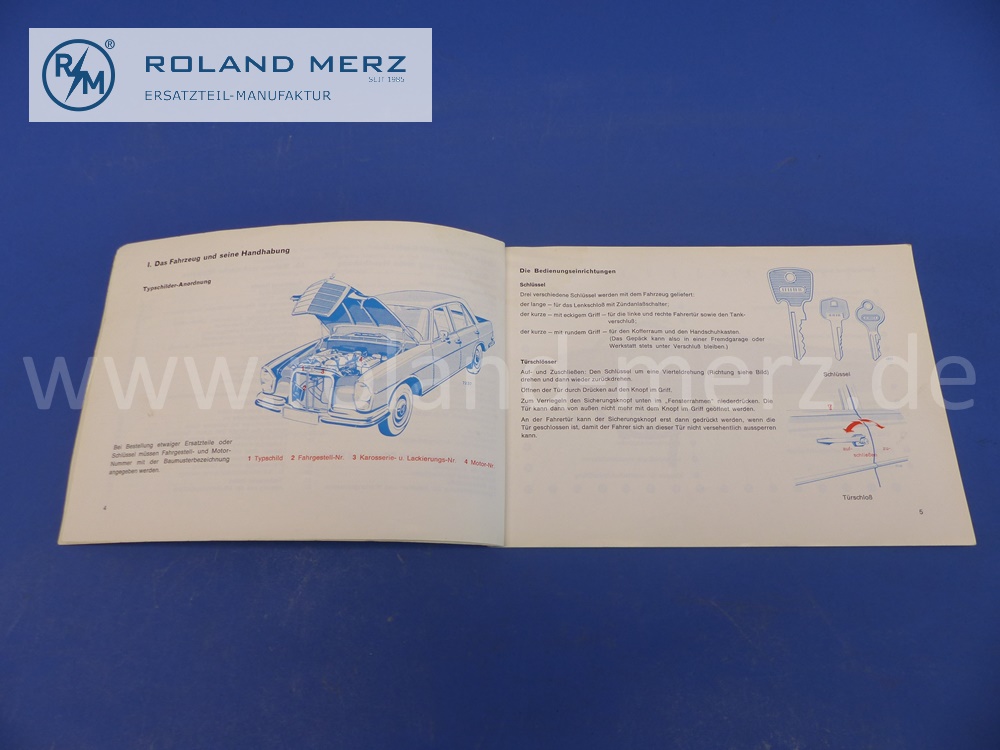 1085841896 Betriebsanleitung, Bedienungsanleitung, Mercedes W108, 250SE, deutsch, 77 Seiten, Ausgabe B, Original Mercedes Dokument, NOS - altersbedingte Abnutzungen -