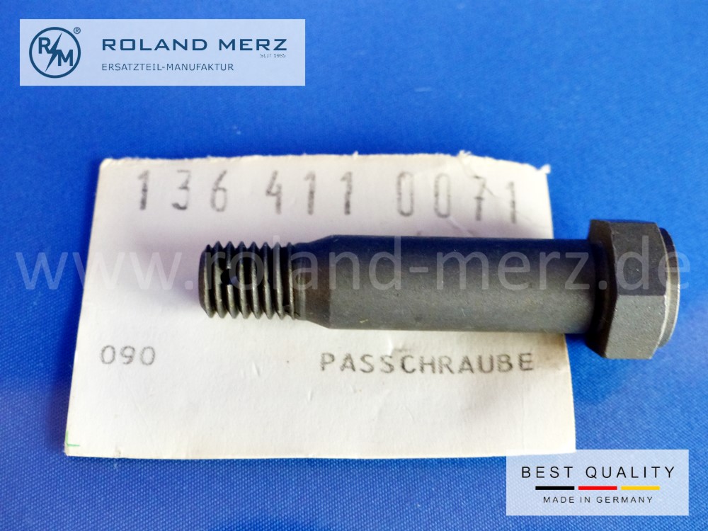 1364110071 fitting screw, long, joint washer, M 10 x 51, Mercedes all 170 u. 220 Mod. 180, 180D, original MB spare part, NOS