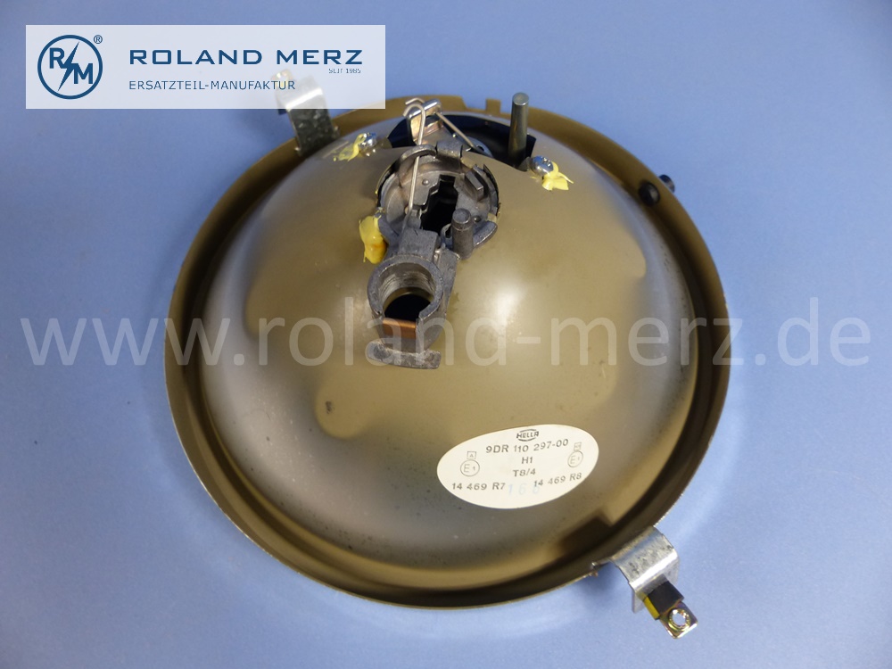 0008263678 Hella reflector head lamp left and right, Mercedes W114, W115, Strich 8, SA 55570, original Mercedes spare-part, NOS