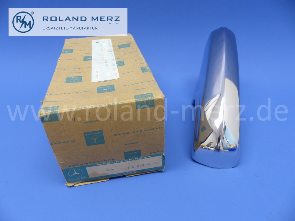 1108800355 bumper guard, left front and right rear, Mercedes W110, W120, W121, 180b, 180c, 180Db, 180Dc,190b, 190Db, Heckflosse 190c -230, original Mercedes spare-part, NOS
