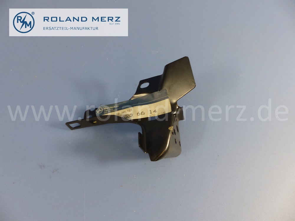 1266206614 Halter rechts, Vorderkotflügel an Radeinbau, Mercedes W126, S-Klasse, Original Mercedes Neuteil, NOS
