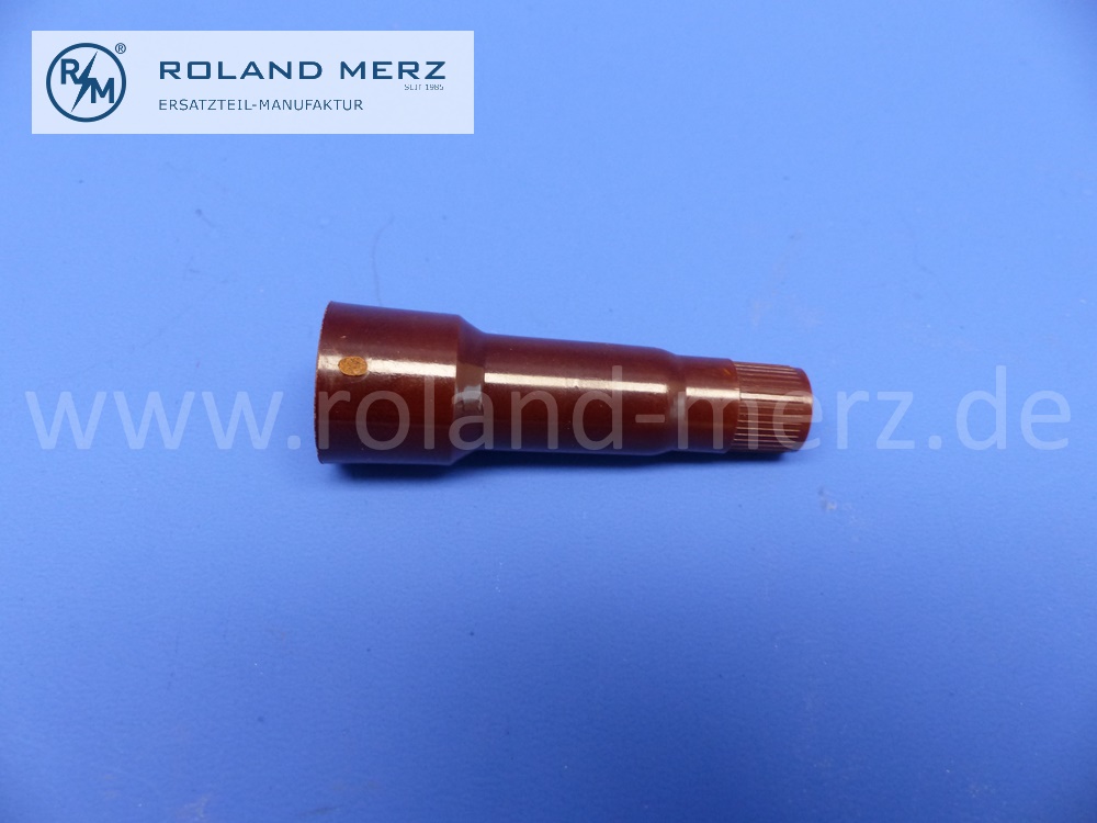 spark plug connector, DOWAL, length 62 mm, M4, not interference suppressed, high-quality Bakelite, NOS quality part made in germany - SW12882