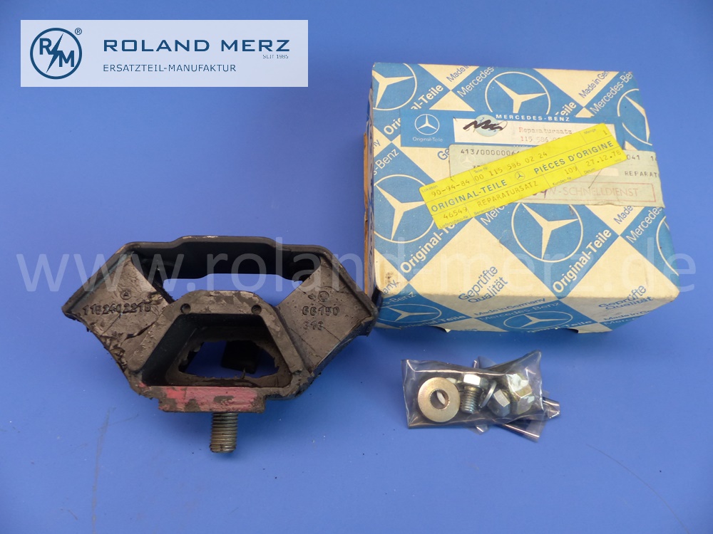 1155860224 repair kit rear engine support, W114, M110.981, original Mercedes spare-part, NOS