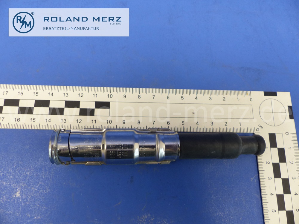 ZLE135, Zündkerzenstrecker entstört, 1 kOhm, M3, 132mm, BERU 0300152106, Mercedes M102, M103, 0001565710, Original BERU Neuteil, NOS