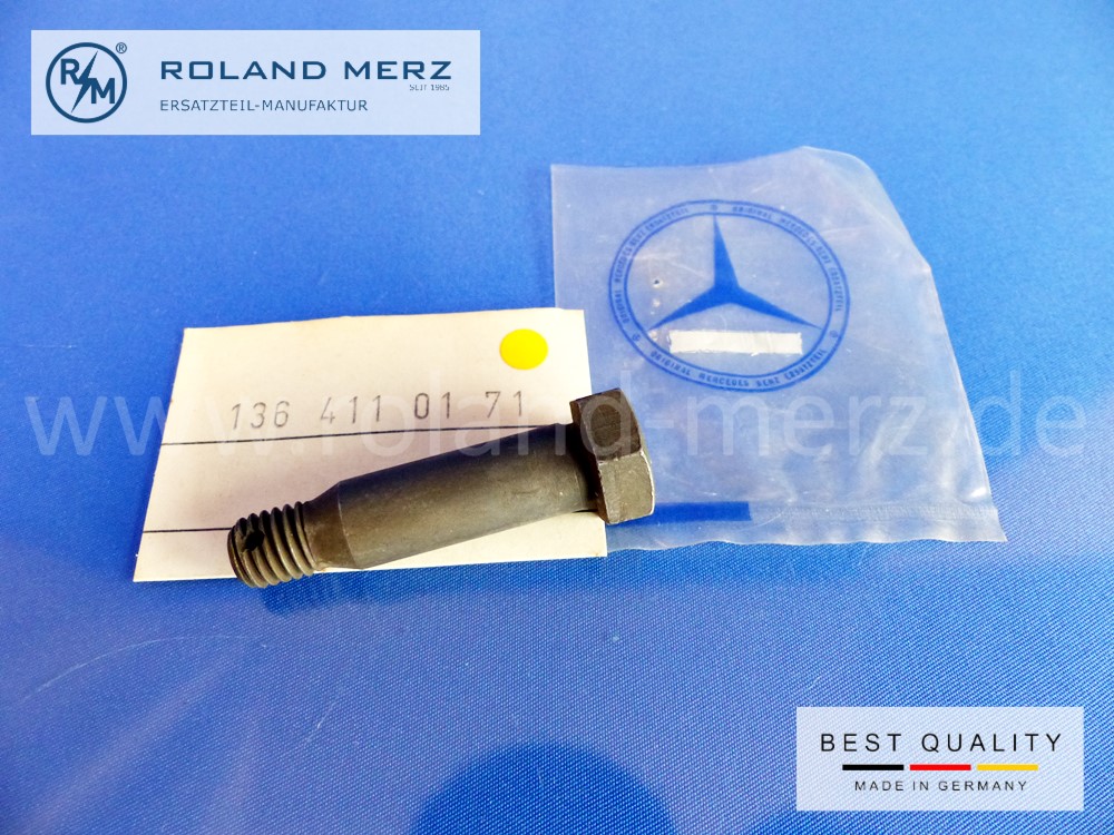 1364110171 fitting screw, short, joint washer, M10 x 46, Mercedes all 170 u. 220 Mod. 180, 180D, original MB spare part, NOS