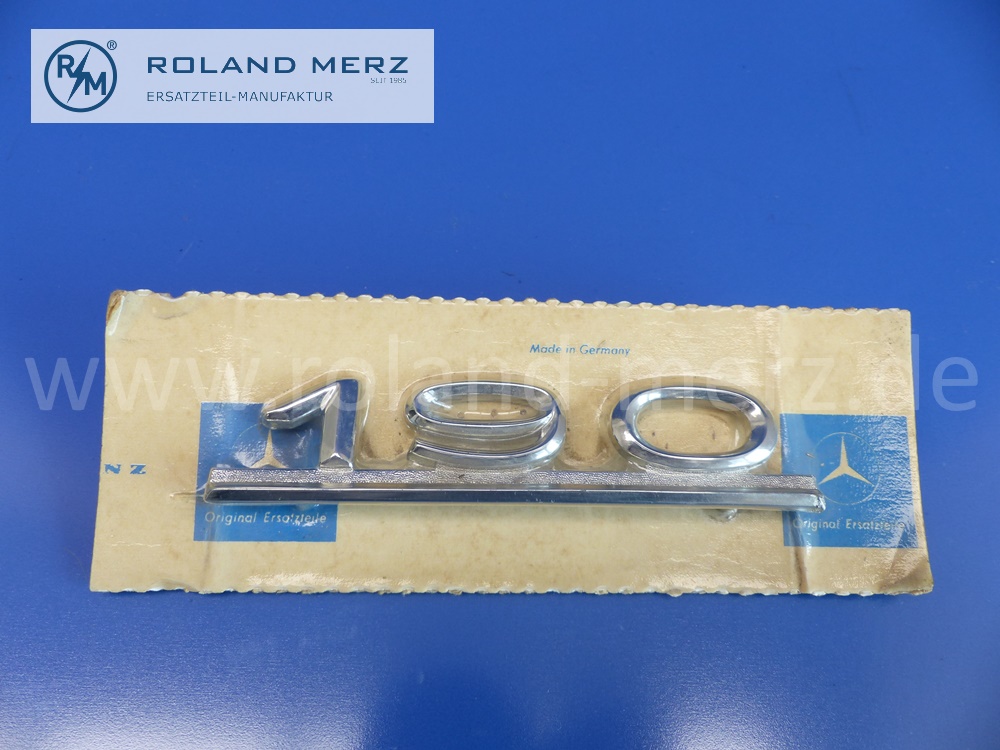101218170115 1218170115 type designation, lettering 190 on trunk lid for Mercedes W121, Ponton, Original MB spare part NOS
