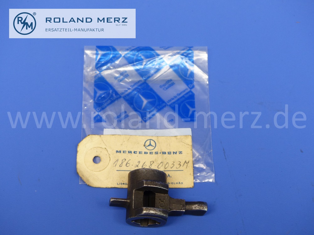1862680033 Schaltfinger auf Schaltwelle, Mercedes Ponton 180-220SE, 300, 300b, 300c, 300d, 300S, 300Sc, Original Mercedes Neuteil, NOS