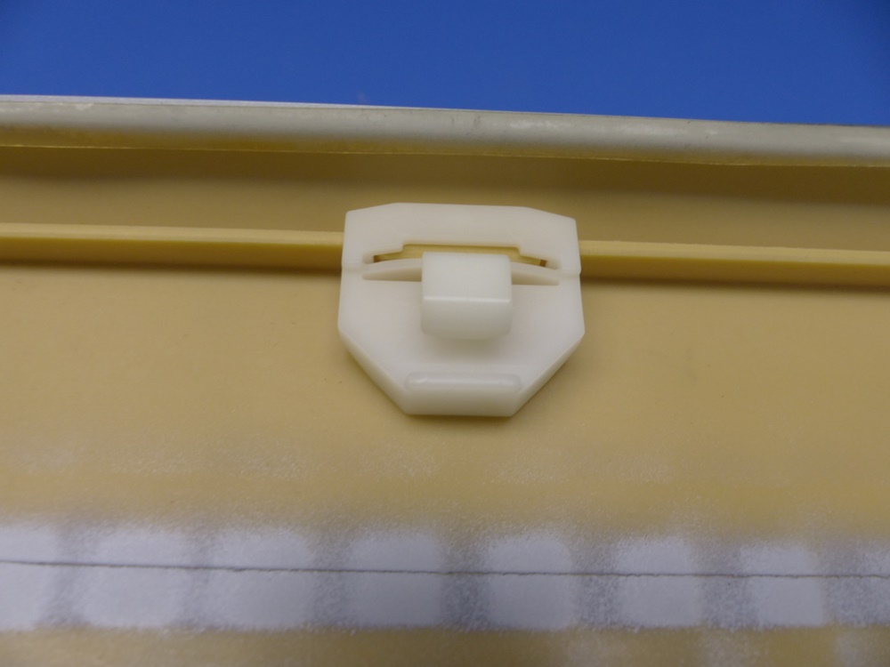 2016905540 panelling, front door, left, center, colour 7738, satograu, with fastening clips, Mercedes W201, original Mercedes spare-part, NOS