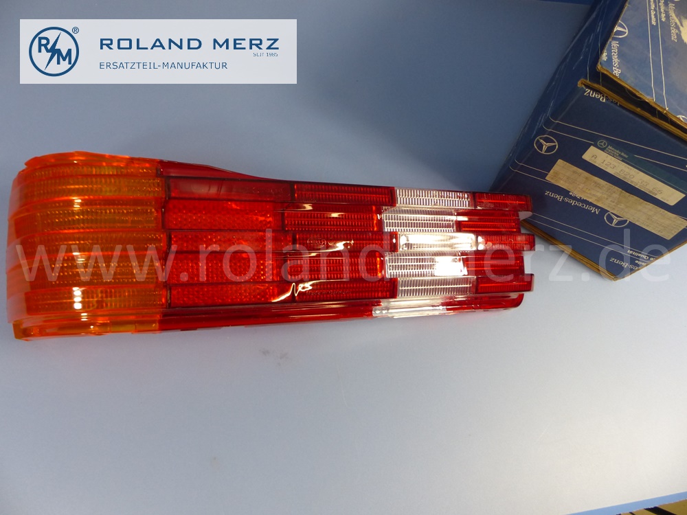 1238203366 lens tail lamp left, sedan, Mercedes W123, original Mercedes spare-part, NOS