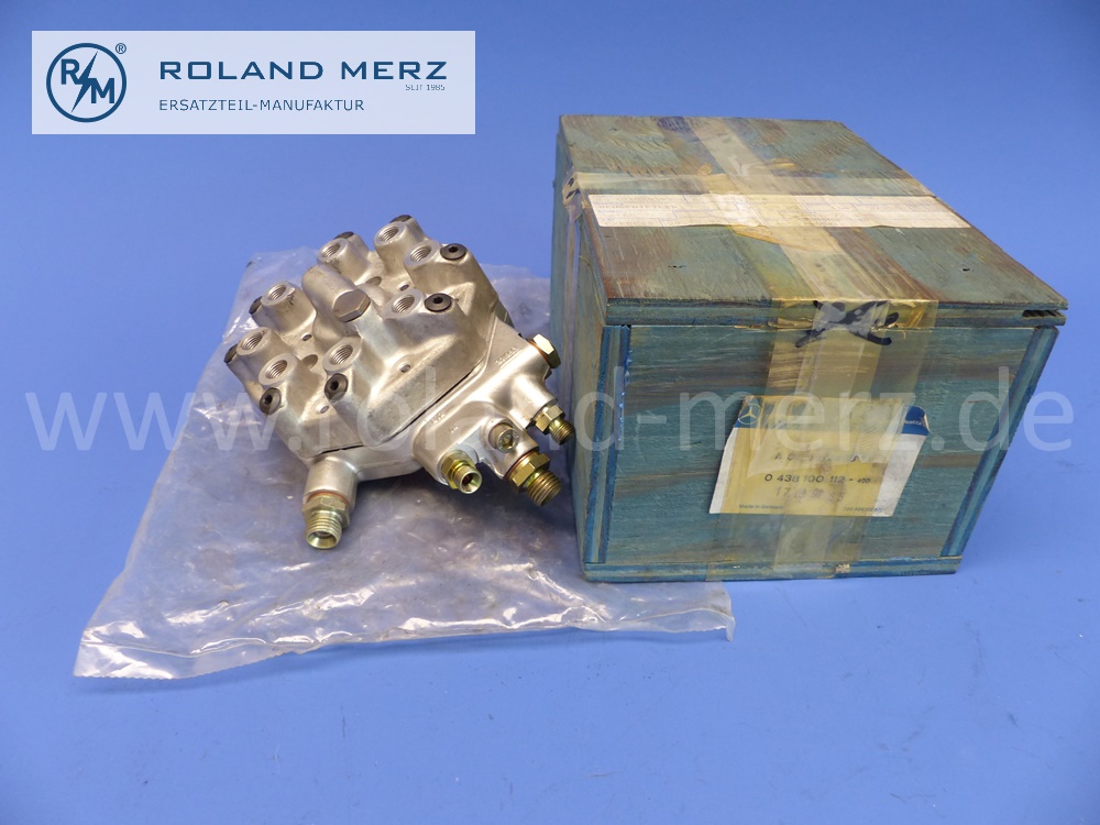 0000741313 Kraftstoffmengenteiler, Mengenteiler, Warmlaufregler Bosch 0433100112 / 111, K-Jetronic, Mercedes M 116.962, 963 und M 117 962, 963, Ferrari 208 / 308 09.1974 – 10.1989, Original Mercedes Neuteil, NOS