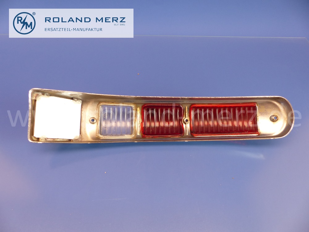 1988260452 rear taillight cover, right, Mercedes W198, 300SL Roadster, export model, red turn signal, genuine Mercedes new part, NOS - used, minor defect -