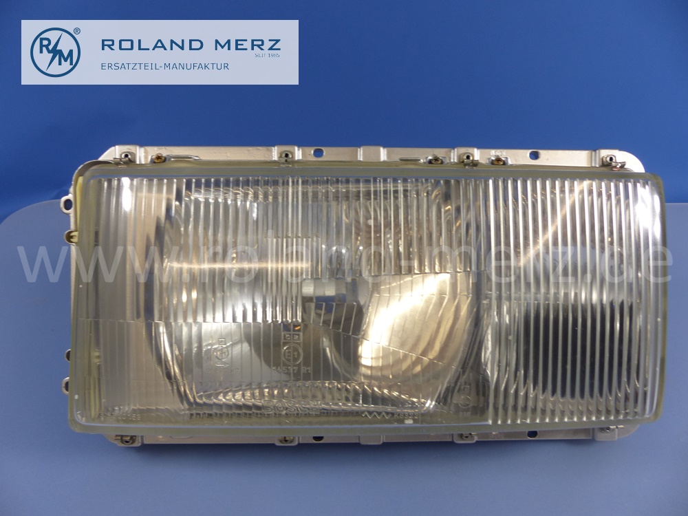 1168202361 Bosch lighting unit, headlamp, left, with turn signal lamp, right hand traffic, Mercedes W116, original Mercedes spare-part, NOS