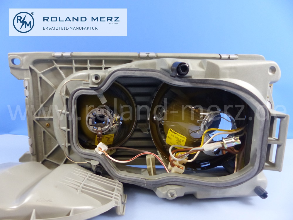 1238202661 Bosch lighting unit, headlamp, H4, right, right hand traffic, Mercedes W123, original Mercedes spare-part, NOS