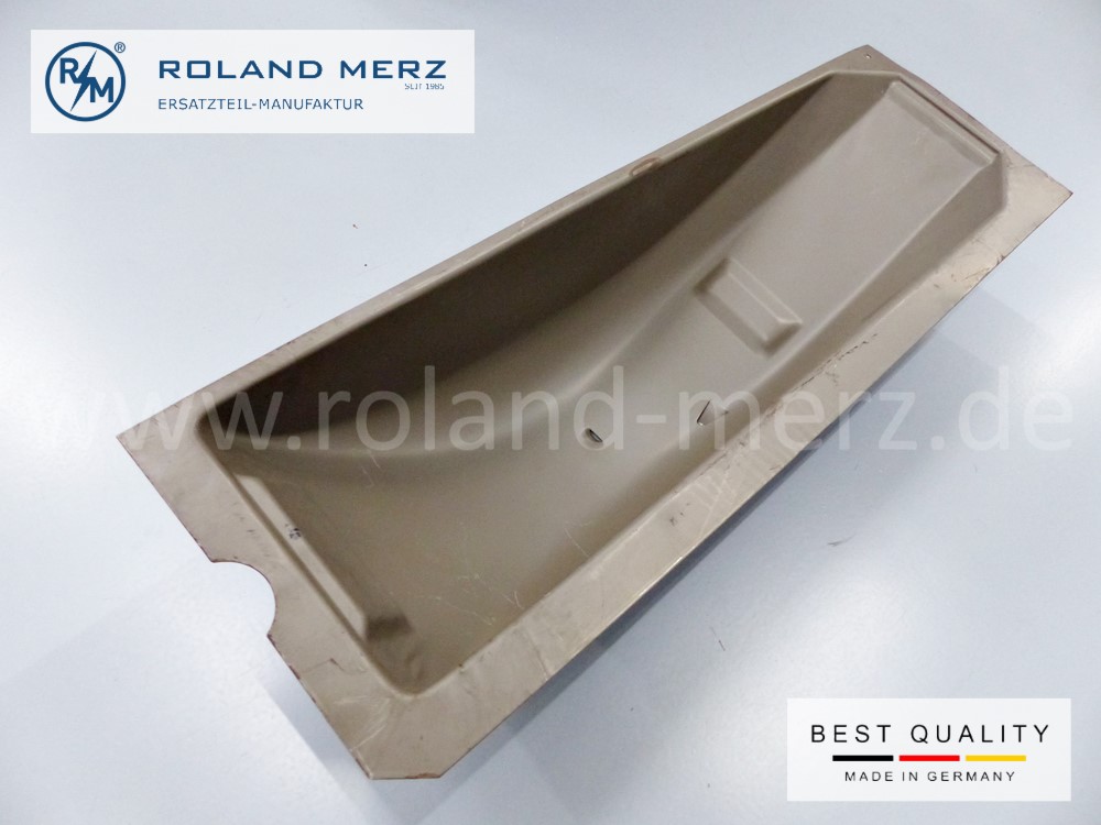 101206100875 Ersatzradmulde rechts für alle Mercedes Ponton 180 - 220SE, 220S,SE Coupe / Cabriolet Original MB Neuteil NOS aus alter deutscher Produktion daher 100% Passgenauigkeit (teilweise altersbedingter Flugrost)