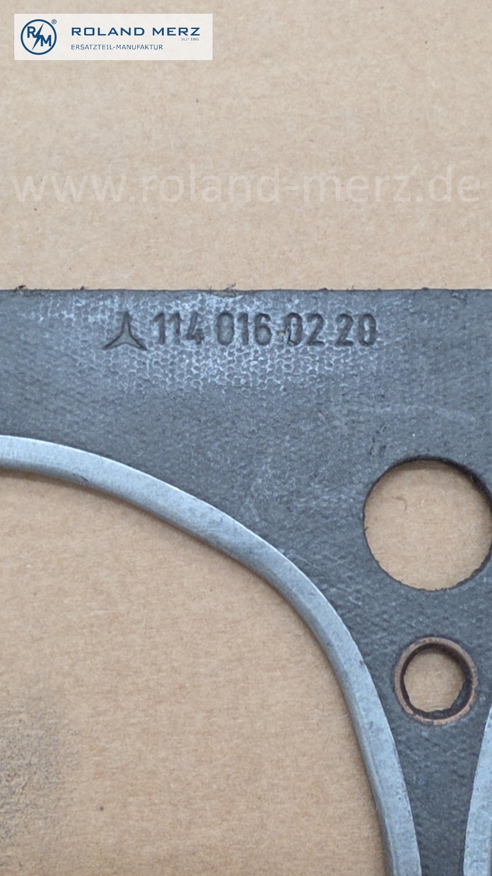 1140160220 cylinder head gasket, Mercedes M114, 6 cylinder, original Mercedes spare-part, NOS